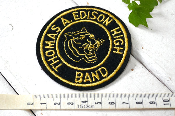 カリフォルニア  エジソンハイスクール TIGER・USA ヴィンテージ・刺繍 ワッペン デッド