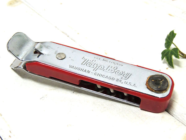 Tap Boy アドバタイジング ヴィンテージ 栓抜き 缶切り ワインオープナー ソムリエナイフ USA