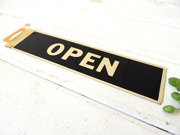 OPEN・オープンサイン デッドストック・ヴィンテージ・メタル・ステッカー・USA・看板