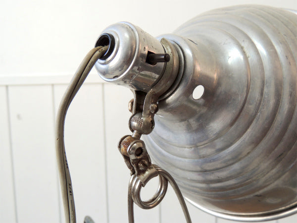 SNAPIT 工業系・アルミ・ヴィンテージ・クリップライト ポータブルランプ 照明 USA