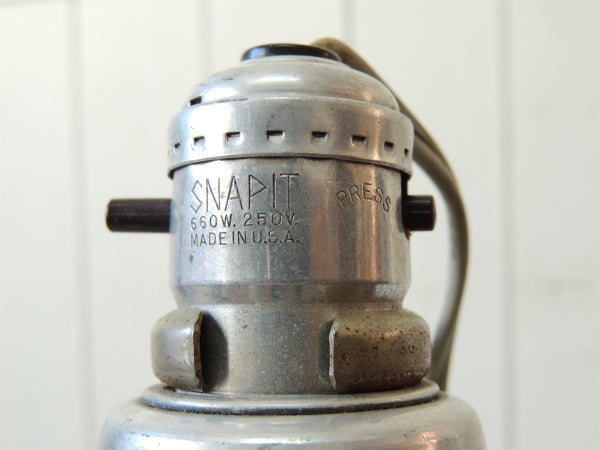 SNAPIT 工業系・アルミ・ヴィンテージ・クリップライト ポータブルランプ 照明 USA