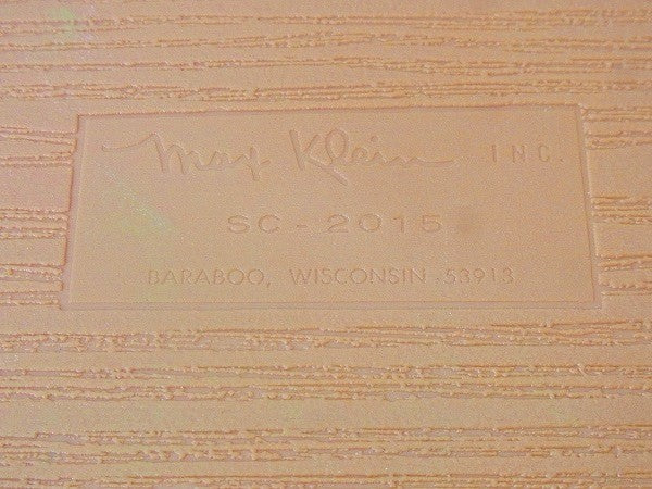 【Max Klein】レトロな木目柄・グリーン色・ヴィンテージ・ソーイングボックス/裁縫箱 USA