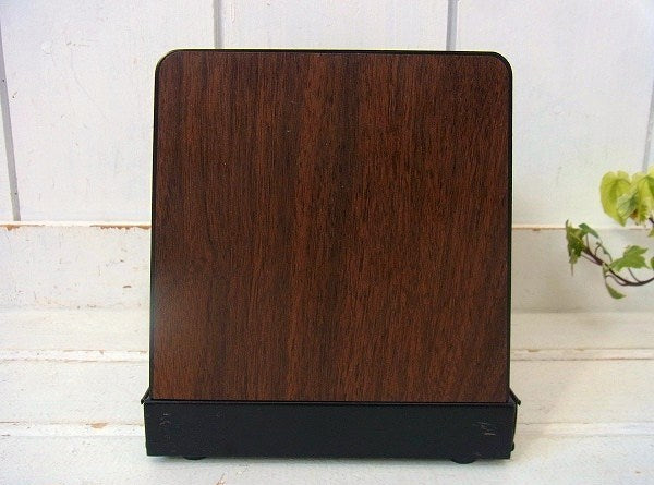 LIT NING モダンなウッド柄・メタル製・ヴィンテージ・書類スタンド/ブックスタンド USA
