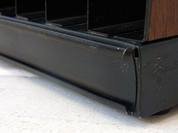 LIT NING モダンなウッド柄・メタル製・ヴィンテージ・書類スタンド/ブックスタンド USA