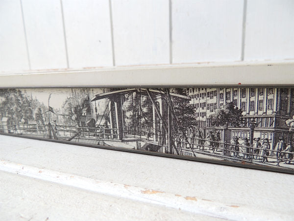 VERKADE オランダ・ムント塔&運河の街並・ヴィンテージ・ティン缶 ビスケット缶