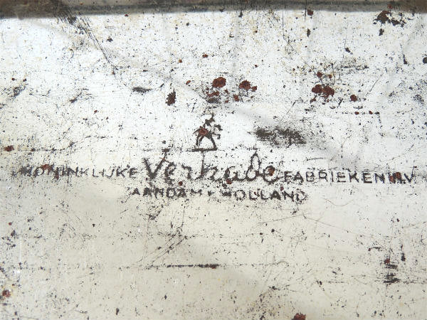 VERKADE オランダ・ムント塔&運河の街並・ヴィンテージ・ティン缶 ビスケット缶