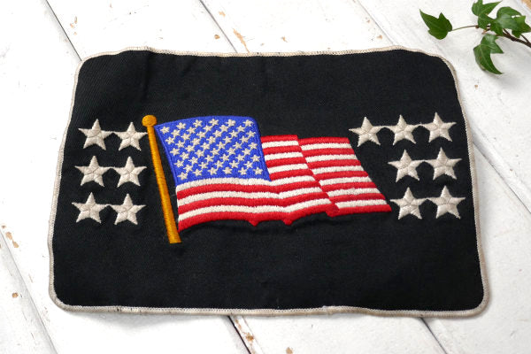 USA ビッグサイズ アメリカンフラッグ・13星・星条旗・ヴィンテージ・刺繍・ワッペン パッチ