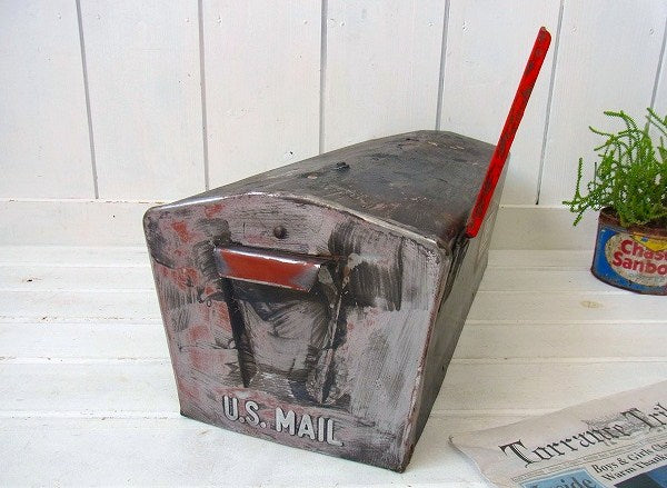 【U.S MAIL/USメール】ブリキ製・ヴィンテージ・メールボックス/ポスト/郵便受け　USA
