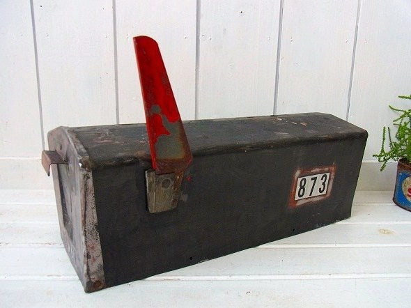 【U.S MAIL/USメール】ブリキ製・ヴィンテージ・メールボックス/ポスト/郵便受け　USA