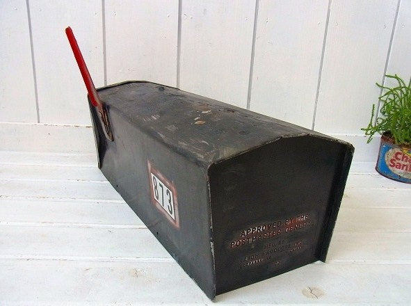 【U.S MAIL/USメール】ブリキ製・ヴィンテージ・メールボックス/ポスト/郵便受け　USA