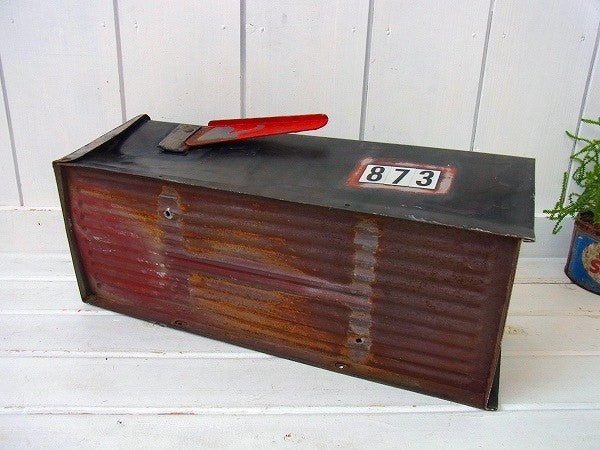 【U.S MAIL/USメール】ブリキ製・ヴィンテージ・メールボックス/ポスト/郵便受け　USA