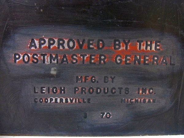 【U.S MAIL/USメール】ブリキ製・ヴィンテージ・メールボックス/ポスト/郵便受け　USA