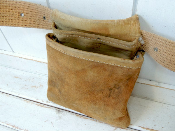 【マグワイア ニコラス】カウハイドレザー製・ベルト付き・ヴィンテージ・ツールポーチ・腰袋・釘袋