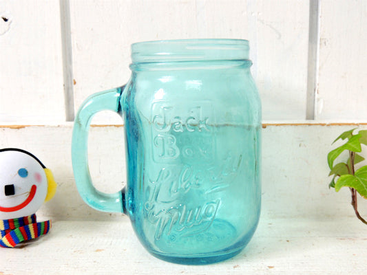 Jack in the Box ジャックインザボックス ハンバーガーショップ アドバタイジング 70's ヴィンテージ ガラスマグ グラス マグカップ