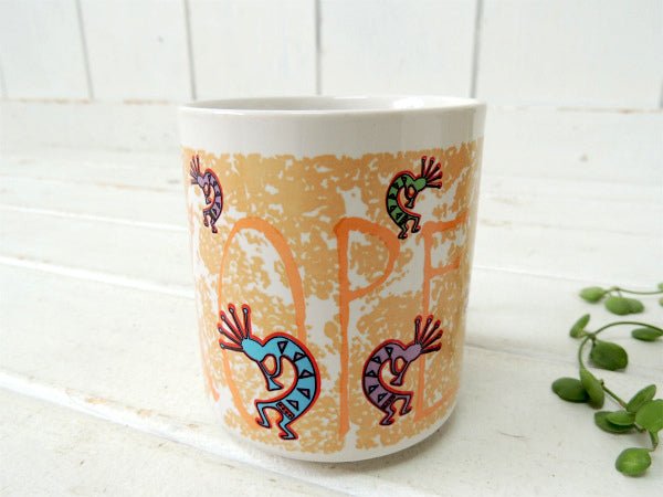 【KOKOPELLI】ココペリ・インディアン・ホピ族・陶器製・ヴィンテージ・マグカップ