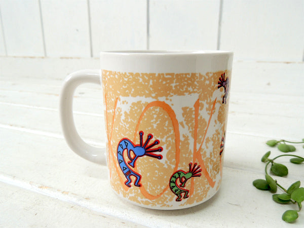 【KOKOPELLI】ココペリ・インディアン・ホピ族・陶器製・ヴィンテージ・マグカップ
