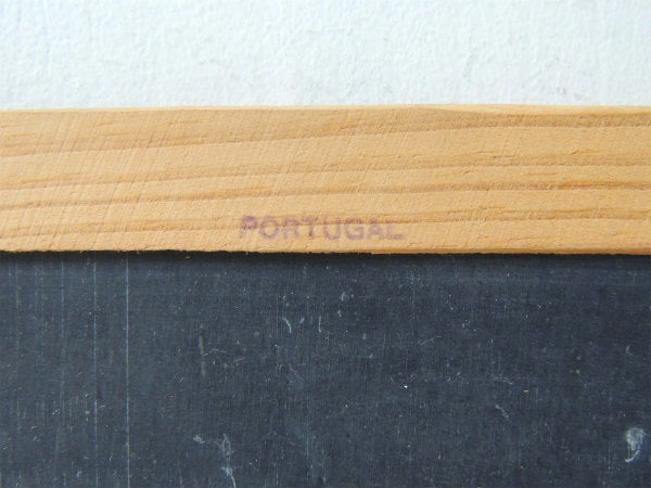 【ポルトガル製】小さな・アンティーク&ヴィンテージ・黒板・ブラックボード・両面