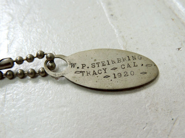 【1920's・W.P. STEINBRING】ヴィンテージ・キーホルダー・フォード・アメ車・鍵付き