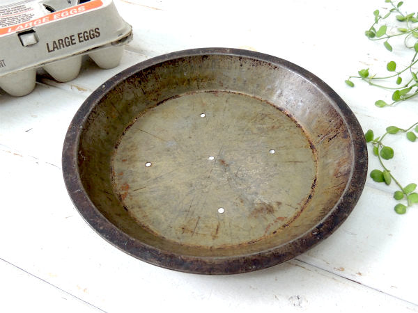 1950s~ USA ティン製・ヴィンテージ・パイ皿・パイプレート・キッチン雑貨