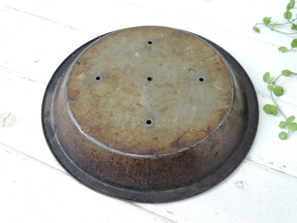 1950s~ USA ティン製・ヴィンテージ・パイ皿・パイプレート・キッチン雑貨