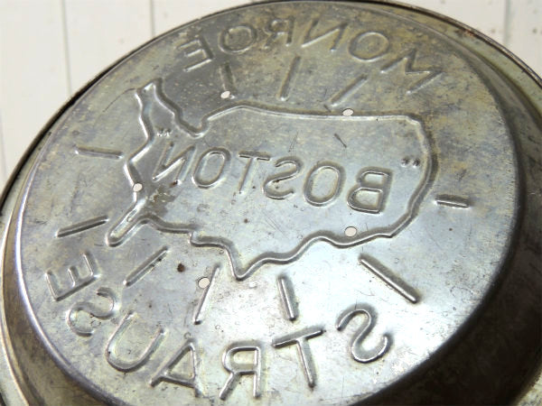 【MONROE BOSTON STRAUS】1940s・USA地図・ビンテージ・パイ皿/パイプレート