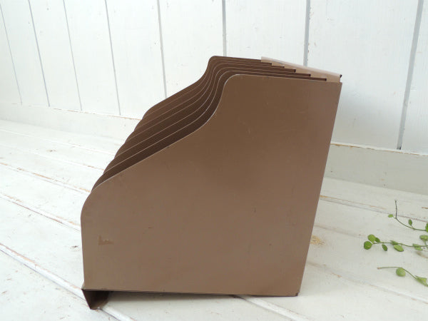 【FLASH FILING】工業系・メタル製・ヴィンテージ・書類スタンド/ブックスタンド/本立て