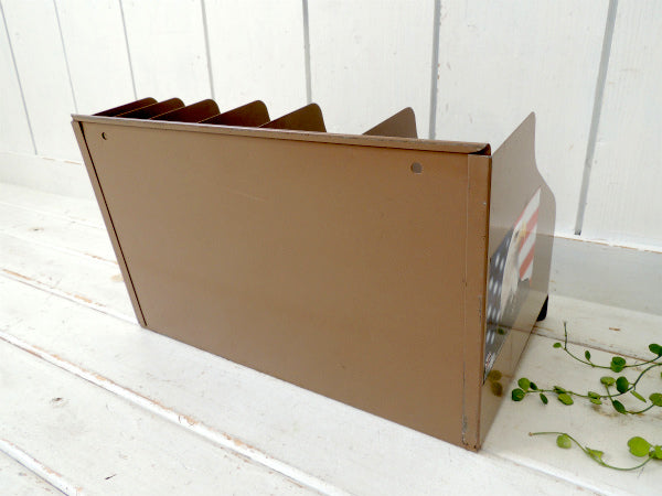 【FLASH FILING】工業系・メタル製・ヴィンテージ・書類スタンド/ブックスタンド/本立て