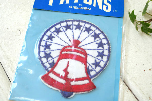 13星 自由の鐘 Liberty Bell・アクセサリー・ヴィンテージ・刺繍・ワッペン US パッチ
