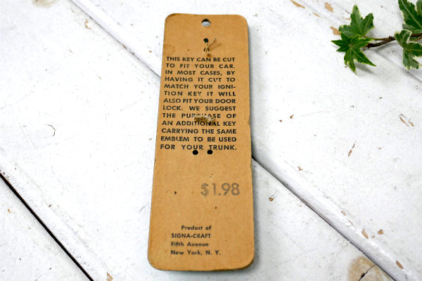 DODGE ダッジ USA ヴィンテージ・アドバタイジング・キーホルダー・ブランクキー KEY 鍵