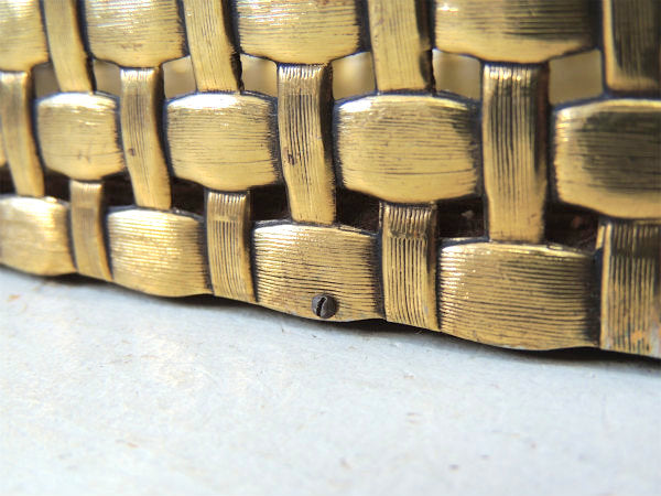 【ラタンモチーフ・ゴールドトーン】透かしデザイン・ヴィンテージ・ティッシュケース・ティッシュボックス