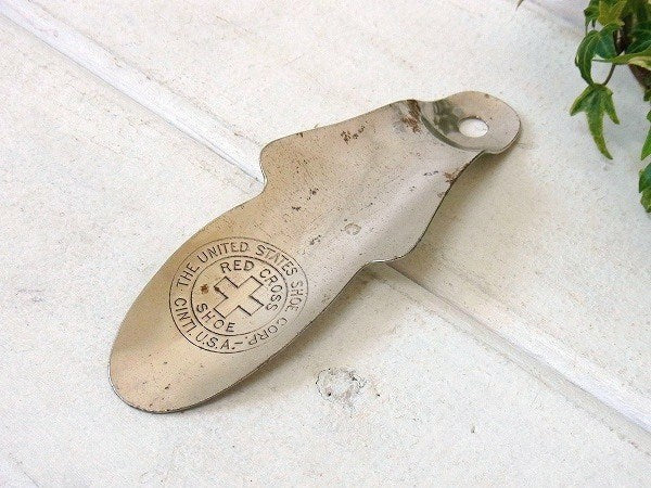 【RED CROSS】アメリカ赤十字社・スチール製・ヴィンテージ・靴べら/シューホーン　USA