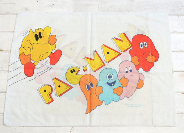 パックマン PAC-MAN・ゲーム・80's ヴィンテージ・ピローケース・枕カバー・リメイク USA