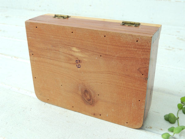 62・Calif カリフォルニア・木製・ヴィンテージ・宝石箱・ジュエリーボックス・木箱