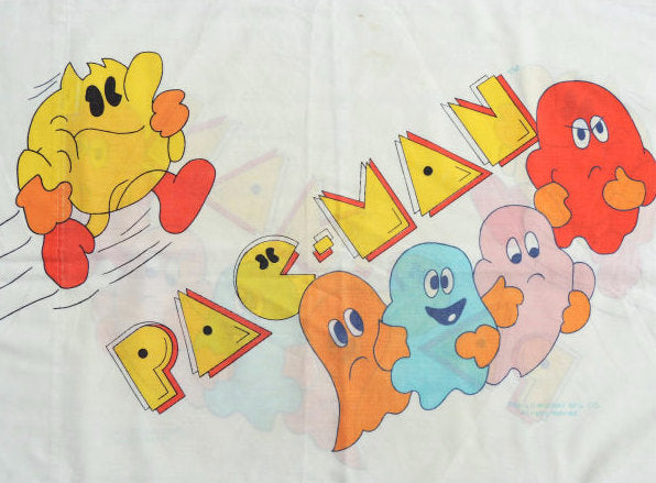 パックマン PAC-MAN・ゲーム・80's ヴィンテージ・ピローケース・枕カバー・リメイク USA