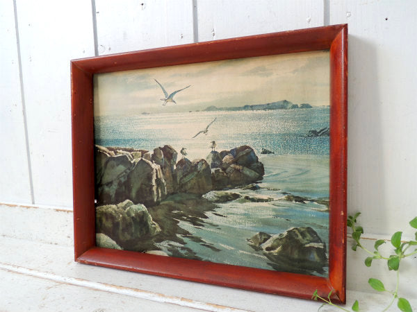 【1950~1960’s】カリフォルニア・サンタモニカ・ミッドセンチュリー・ヴィンテージ・壁掛け・額