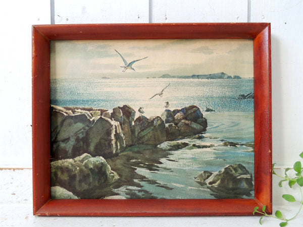 【1950~1960’s】カリフォルニア・サンタモニカ・ミッドセンチュリー・ヴィンテージ・壁掛け・額