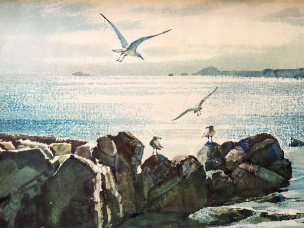 【1950~1960’s】カリフォルニア・サンタモニカ・ミッドセンチュリー・ヴィンテージ・壁掛け・額