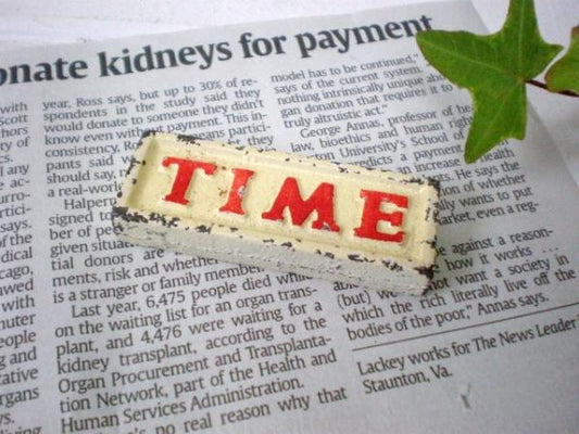 USA　【TIME】ノベルティ・ヴィンテージ・ペーパーウェイト/文鎮