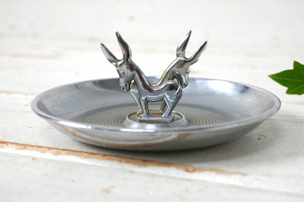 Hamilton・ロバ・クロム製・アール・デコ・ヴィンテージ・灰皿・アシュトレイ USA デザイン