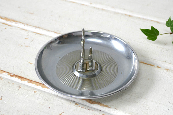 Hamilton・ロバ・クロム製・アール・デコ・ヴィンテージ・灰皿・アシュトレイ USA デザイン