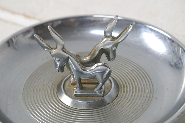 Hamilton・ロバ・クロム製・アール・デコ・ヴィンテージ・灰皿・アシュトレイ USA デザイン