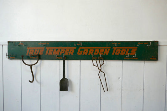 TRUE ガーデンツール 50~60s ビンテージ ディスプレイラック ウォールフック US 看板