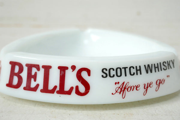 BELL'S・スコッチウイスキー・ミルクガラス製・アドバタイジング・ヴィンテージ・灰皿・アシュトレイ
