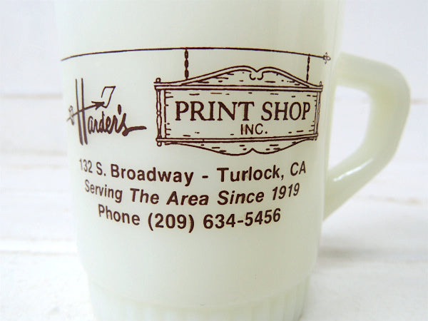 【Harder's PRINT SHOP】ファイヤーキング・印刷屋さんのアドバタイジング・マグカップ