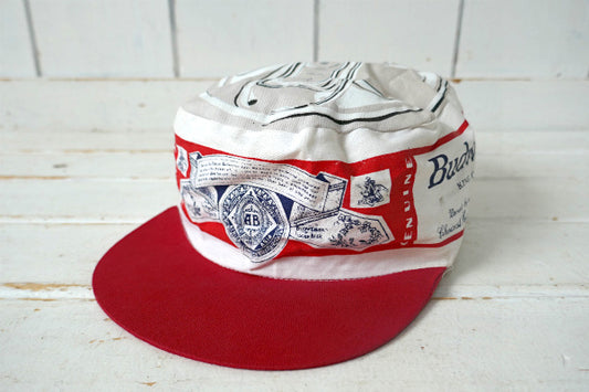 Budweiser バドワイザー ビール 80s ヴィンテージ ペインターキャップ 帽子 古着 US