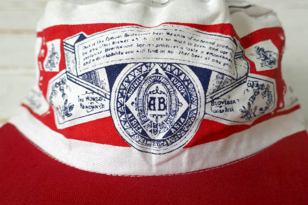 Budweiser バドワイザー ビール 80s ヴィンテージ ペインターキャップ 帽子 古着 US