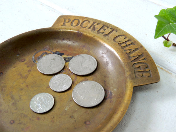 【POCKET CHANGE】USA・真鍮製・アンティーク・ポケットチェンジ・トレイ/マネートレイ