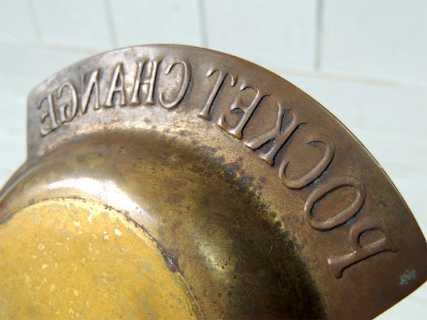 【POCKET CHANGE】USA・真鍮製・アンティーク・ポケットチェンジ・トレイ/マネートレイ