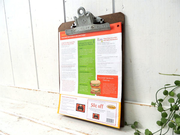 【A&W・U.S.A.】クリップボード・バインダー・工業系/ステーショナリー/オフィス雑貨