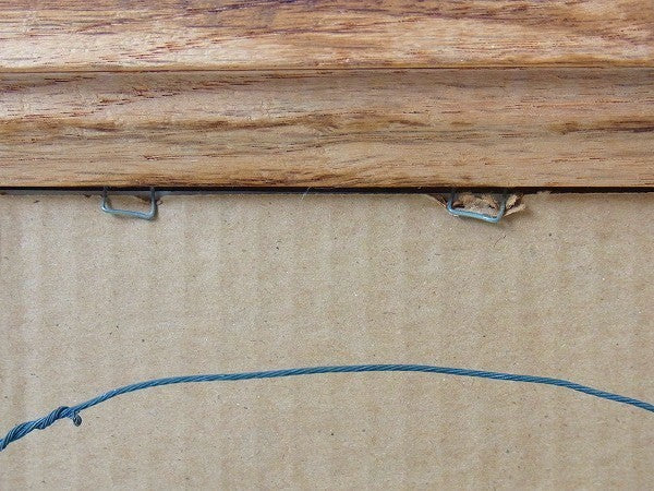 アメリカ製!無垢材×ガラスパネル・ヴィンテージ・木製フレーム/額縁/フォトフレーム